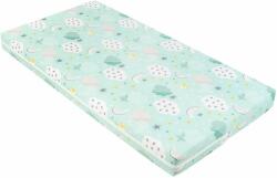 KikkaBoo Детски матрак KikkaBoo - Fantasia Plus, 60 x 120 x 6 cm, Clouds Mint (41107030028) - baby