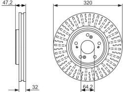 Bosch Disc frana BOSCH 0 986 479 741 (0 986 479 741)