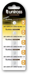Uniross LR721, AG11, LR58 1, 5V alkáli gombelem 5db/csomag (U5LR721)