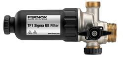 Fernox TF1 Sigma UB Filter 3/4" - fűtésrendszerbe építhető kombinált mágneses iszapleválasztó beépített csappal (62589)