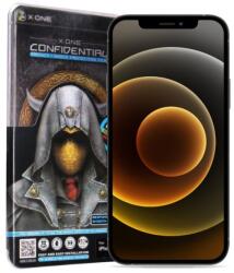 X-One Full Cover Extra Strong Privacy üvegfólia - iPhone 15 Pro Max-hoz (teljes felületre ragasztható) edzett üveg 9H