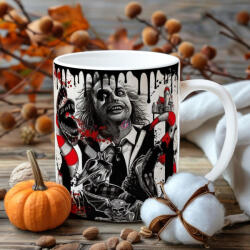 Deconline Customs Őszi mintás bögre Beetlejuice piros (DO126146-CERAMIC-MUG)