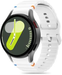 Samsung Galaxy Watch7 - TECH-PROTECT Sport - fehér szilikon szíj (20 mm szíj szélesség) - graffistore