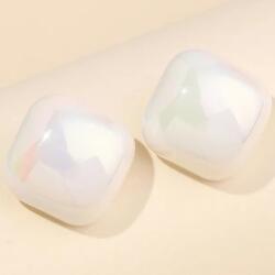 HARAHU AD-33359 Fülbevaló - Square/Fehér KP33359