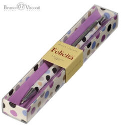 Bruno Visconti Golyóstoll Bruno Visconti 0, 7mm kék, fém test, Felicita - Dots (20-0263/04)
