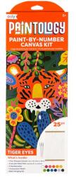 Ooly Kit panza canvas Picteaza pe numere - Tiger Eyes (161-122)