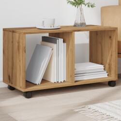 vidaXL Подвижен шкаф, дъб артизан, 72x33x42, 5 см, инженерно дърво (853145)