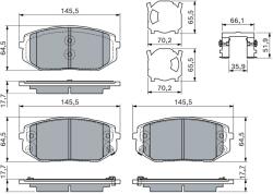 Bosch set placute frana, frana disc BOSCH 0 986 460 164 - automobilus