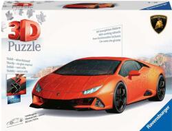 Ravensburger 3D Puzzle Ravensburger din 108 de piese - Lamborghini Huracán EVO - Arancio (11571)