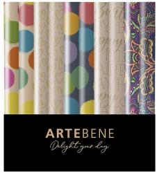  Artebene tekercses csomagolópapír (70x200 cm) kraft, 5-féle minta (4) (140511)
