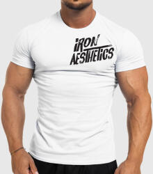 Iron Aesthetics Férfi fitness póló Iron Aesthetics Splash, fehér: M Fehér