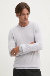 HUGO BOSS gyapjú pulóver könnyű, férfi, lila - lila XL