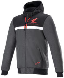 Alpinestars Hanorac moto cu protecții - Alpinestars Honda Chrome Street - Black/Melange/Red (4201323/1908)