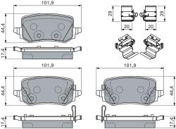 Bosch fékbetétkészlet, tárcsafék BOSCH 0 986 460 161