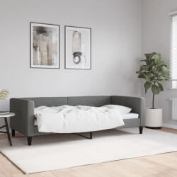 vidaXL sötétszürke szövet kanapéágy 90 x 190 cm (353994) - balena