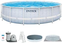 Intex Chevron Prism Frame Premium Fémvázas medence szett, 488 x 122 cm 26746NP (26746NP)