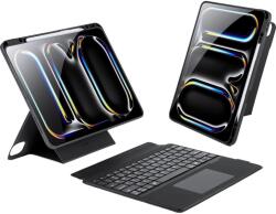 Dux Ducis fliptok összecsukható vezeték nélküli billentyűzettel iPad Pro 13 (2024) fekete