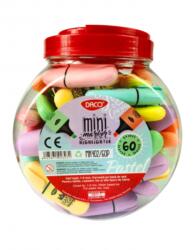 Daco Marker evidentiator DACO mini, 60 buc, Pastel (MK402/60P)