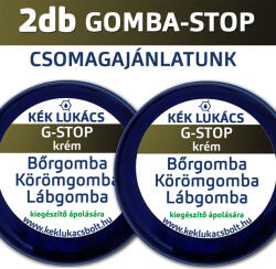 Kék-Lukács Kék Lukács G-Stop krém 2 darabos csomagajánlatunk (bőr-, láb-, körömgomba)