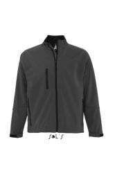 SOL'S Férfi kabát SOL'S SO46600 Sol'S Relax - Men'S Softshell Zipped Jacket -2XL, Charcoal Grey