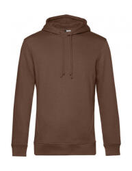 B&C Collection Férfi kapucnis hosszú ujjú organikus pulóver B and C Organic Hooded M, Mocha