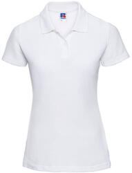 Russell Europe Női galléros póló rövid ujjú Russell Europe Ladies' Polo Poly-Cotton Blend - M, Fehér