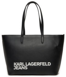 KARL LAGERFELD Essential Logo Geantă de damă Tote De mână Neagră 245J3006-J101 (245J3006-J101)