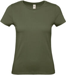 B and C Csomag akciós póló (minimum 5 db) Női rövid ujjú póló B&C #E150 /women T-Shirt -S, Városi khaki