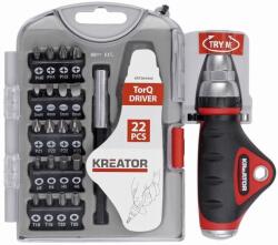 Kreator KRT064460 bitkészlet, 22 db, PZ / PH / SL / HX / TX (KRT064460)