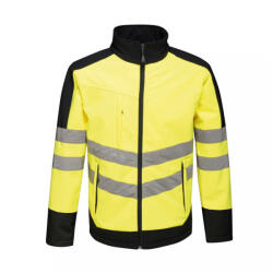 Regatta Uniszex Softshell Regatta RETRA625 Hi-vis pro 3 Layer Softshell -XL, Yellow/Navy