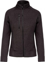 Kariban Női pulóver Kariban KA9107 Ladies' Full Zip Heather Jacket -2XL, Dark Grey Melange