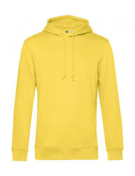 B&C Collection Férfi kapucnis hosszú ujjú organikus pulóver B and C Organic Hooded M, Sárga fizz