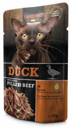 BEWITAL petfood Duck - Rață cu carne de vită fâșii 16 x 70 g