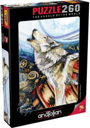 Anatolian Puzzle Anatolian din 260 de piese - Lup urland, Lynn Bean (P3328) Puzzle
