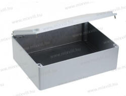 OMU System XBS ALUBOX-530H Alumínium doboz zsanéros fedéllel IP67 400x310x140mm (ALUBOX-530H)