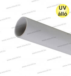 Elettrocanali EC TG1540 40-es merevfalú védőcső 3m PVC 750N UV álló önkioltó 960°C RAL7035 15m/
