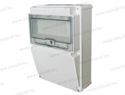 OMU System ELO-10/S Csapfedeles elosztódoboz 10 modulos, sima oldalfalú, IP66 (ELO-10/S)