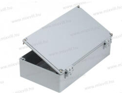 OMU System XBS ALUBOX-522H Alumínium doboz zsanéros fedéllel IP67 350x190x90mm (ALUBOX-522H)