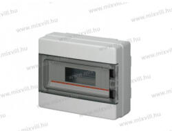 MODUL EC 62012E Falon kívüli elosztó 12 modulos átlátszó ajtóval IP65, UV álló, halogénmentes, 1000VDC