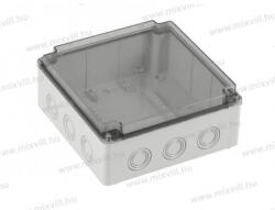 OMU System ELO-210A/3 Műanyag doboz IP67 210x210x90mm átlátszó tetővel (ELO-210A/3)