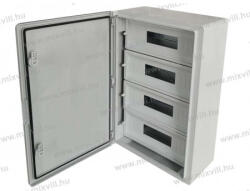 OMU system UVPBM-6040 600x400x200mm IP65 UV álló 60 modulos műanyag elosztószekrény ABS, IK10 (UVPBM-6040)