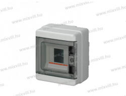 Elettrocanali EC 62004E Falon kívüli elosztó 4 modulos átlátszó ajtóval IP65 150x170x100mm, UV álló, 1000VDC