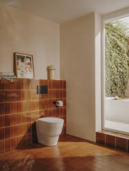 Roca Tura álló Rimless kerámia WC csésze 36x50 cm, vario kifolyással, SupraGlaze bevonattal, fehér A347697S00 (A347697S00)