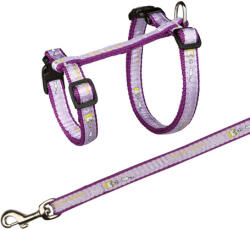TRIXIE cica, sajt és egérmintás hám és póráz nagytestű macskának (XL; 34-57 cm | 13 mm | 1, 2 m)