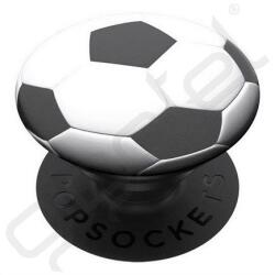 Popsockets POPSOCKETS telefontartó (készülékre ragasztható, többfunkciós, focilabda) FEKETE/FEHÉR