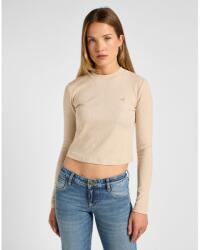 Lee - LS Cropped Rib Tee / Oatmeal - Női póló (112355192)