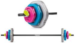 TIGUAR - Power Gym Készlet - 140 Cm-es Súlyzórúd, 6 Db Tárcsával és Szorítókkal