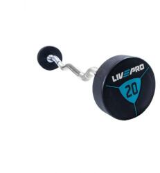 LIVEPRO - Ez Curl Urethane Barbell Set - Uretán Kerekfejű Fixsúlyos Franciarudas Súlyzókészlet -