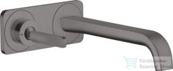 Hansgrohe AXOR Citterio E Falsík alatti mosdó csaptelep nem zárható leeresztővel, szálcsiszolt fekete króm 36114340 (36114340)