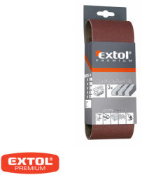 Extol Premium 8803510 csiszolószalag 75x457 mm - P100 (fa-fém) 3 darab (8803510)